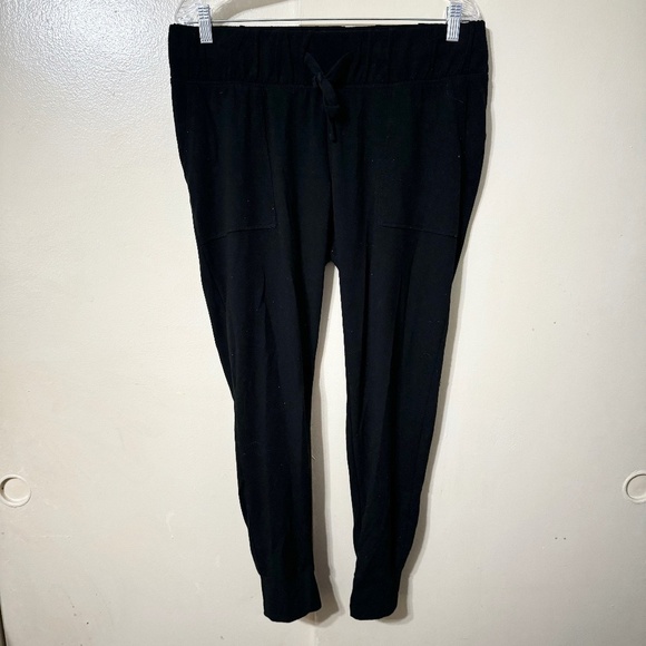 Isabel by Ingrid & Isabel Joggers Womens Medium Black Maternity Lounge Comfy - Picture 1 of 6